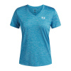Dámske funkčné tričko s krátkym rukávom Under Armour TECH SSV - TWIST W modré 1384227-452 - S