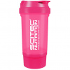 Scitec Traveler shaker 500ml + zásobník - růžový