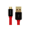 Kabel AVACOM MIC-40R USB - Micro USB, 40cm, červená DCUS-MIC-40R