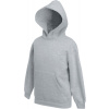 Fruit of the Loom F.O.L. | Classic Kids Hooded Sweat Detská mikina s kapucňou_16.2043 Farba: Heather Grey, Veľkosť: 140