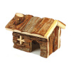 Tommi Domek dřevěný s kůrou 15 x 12 x 11 cm