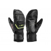 Rukavice LEKI WCR Team 3D Junior black-ice lemon - 4.0