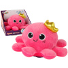 Lean Toys Interaktívna plyšová Chobotnica - ružová