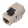 10G keystone Solarix CAT6A STP RJ45 samorezná SXKJ-10G-STP-BK-SA