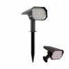 Solárna lampa do zeme LUXERA čierna 12 cm 1 ks