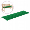 Vankúš na záhradný nábytok - Vidaxl Garden Bench, Green, vankúš 180x50 (Vidaxl Garden Bench, Green, vankúš 180x50)