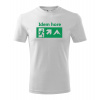 Handel Tričko - Idem hore Farba: biela, Veľkosť: XS, Strih trička: pánsky/unisex