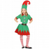 Kostým pre dievča - Elf Hat Baby outfit Green Elf Belt (Gala šaty blúzka biela a biela sukňa 3el)