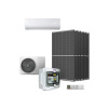 Sada klimatizace GETI GKH12K 3,5kW hybridní, 6x panel 450W, DC rozvaděč