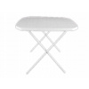 Balkonový, terasový stôl - Turistický stolík skladacia biela terasa 70 x 53 cm (Turistický stolík skladacia biela terasa 70 x 53 cm)