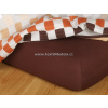 Textil 4 hotels Tmavě hnědé jersey prostěradlo TH0078
