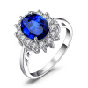 GRACE Silver Jewellery Stříbrný prsten Swarovski Elements Kate, stříbro 925/1000 P-SR0078-59/9 59 Stříbrná