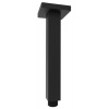 Sapho Stropní sprchové ramienko, hranaté, 200mm, čierna mat 1205-07B