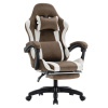 Tempo Kondela Kancelárske/herné kreslo, hnedá/biela, HOSPO