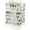 HomePRO 108184 Kôš na bielizeň INDIANA, 32L, 53x36x28 cm, béžová