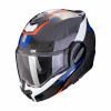 Moto přilba SCORPION EXO-TECH EVO CARBON ROVER černo/červeno/modrá - Velikost L