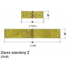 Záves stavebný Z 150x55