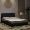 Rám postele s LED osvětlením černý 120 x 200 cm samet Černý 3213845