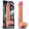 LoveToy Dual Layered Platinum Silicone Cock with Balls 12 Flesh