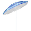 HI Plážový slnečník 200 cm modrý pruhovaný-ForU-423954