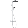 HANSGROHE Activera S Showerpipe EcoSmart+ nástenný sprchový systém s termostatom Ecostat Fine Varia, horná sprcha 1jet priemer 240 mm, ručná sprcha 2jet, chróm, 28083000