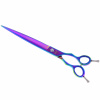 Geib Entree Blue Titan Straight Scissors - kvalitné rovné nožnice s jednostranným mikrorezom a titánovým povrchom - Veľkosť: 9
