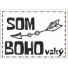 Koženkový štítok SOM BOHOVSKÝ Materiál/farba: Karamel kož.