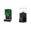 Gaggia New Classic E24, green + Eureka Mignon Specialita, BL black