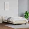 vidaXL Posteľný rám s čelom krémový 90x190 cm umelá koža