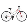 BICYKEL AUTHOR THEMA 2023 BIELA/ČERVENÁ Veľkosť: 19