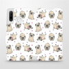 Flipové pouzdro Mobiwear - Huawei P30 Lite - M097P Mopsíci (Knížkové flip pouzdro, obal, kryt na mobil Huawei P30 Lite - M097P Mopsíci, materiál Umělá kůže + TPU - ochrana 360°, stojánek, silikonová v