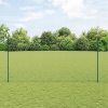 Plotové stĺpiky 11 ks kanál U zelený 150 cm oceľový, Heksový plot