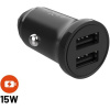 FIXED autonabíjačka s 2xUSB výstupom, 15W Smart Rapid Charge čierna FIXCC15N-2U-BK