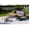 Ambia Garden JEDÁLENSKÁ TERASOVÁ SÚPRAVA 4-dielne, kov, plast, textil - Série záhradného nábytku - 001308005902
