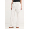 Calvin Klein Jeans nohavice dámske s bavlnou LV047F623G béžová L