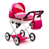 NEW BABY Detský kočík pre bábiky COMFORT ružový srdiečka 77x45x77 ružová