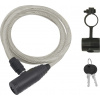 Zámok FORCE ECO 120cm/8mm, biely