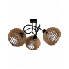LED závesná stropná lampa Loft do obývacej izby 3xE27 Drevený luster Luca05