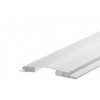 Cezar - PVC obklad ventilačný panel 10cm L = 3,00 m Biela Jednotná farba Farba: Biely Popol, povrch: Matný, Príslušenstvo: Stenové panely