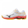 MIZUNO WAVE VOLTAGE 2 VOLEJBALOVÉ BOTY PÁNSKÉ - Bílá, Červená - veľkosť 8 uk