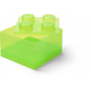 LEGO® box s víkem průhledně zelený 40090806