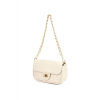 Beltimore Krémová dámska crossbody kabelka so zlatou retiazkou – elegantná a nadčasová Material: Eko koža