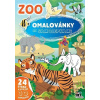 Omaľovánky A4 so samolepkami ZOO