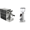 Stone Espresso Mine Black + Eureka Atom W 75, chrome