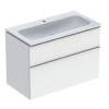 Geberit iCon - Skrinka s umývadlom, 90x63x48 cm, lesklá biela 502.337.01.2