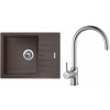 Set Sinks G10693 (dřez Perfecto 650 Marone 93 + baterie Vitalia Chrom - lesklý)