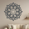 drevo zivota Drevená mandala na stenu ĽAHKOSŤ Farebný vzor: Antracitová, Priemer: 60