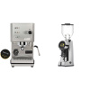 Profitec GO, brushed stainless steel + Eureka Helios 75, chrome