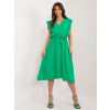 Midi šaty - zelená (Dámske šaty bez rukávov)