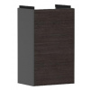 Hansgrohe Xevolos E - Umývadlová skrinka 58x34x25 cm, 1 dvierka, pánty vľavo, matná sivá/tmavý dub 54168730